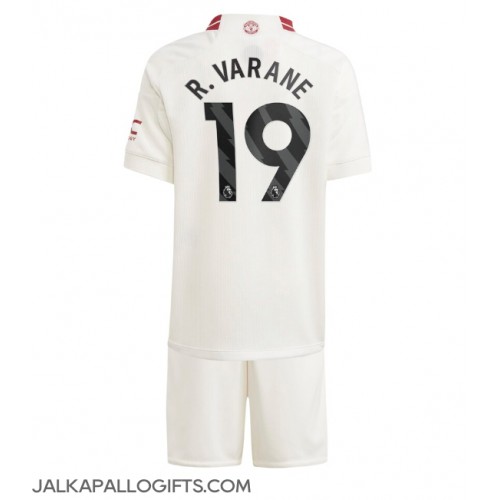 Manchester United Raphael Varane #19 Kolmas Peliasu Lasten 2023-24 Lyhythihainen (+ Lyhyet housut)